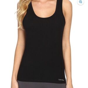 Calvin Klein Black Tank Top - Women's Size Large - Classic and Versatile